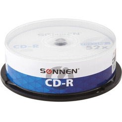 Комплект дисков CD-R Sonnen 700Mb 52x 25шт (513531)