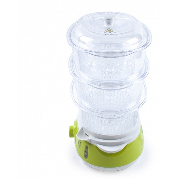 Пароварка стационарная Endever Vita-171 (белый/зеленый)