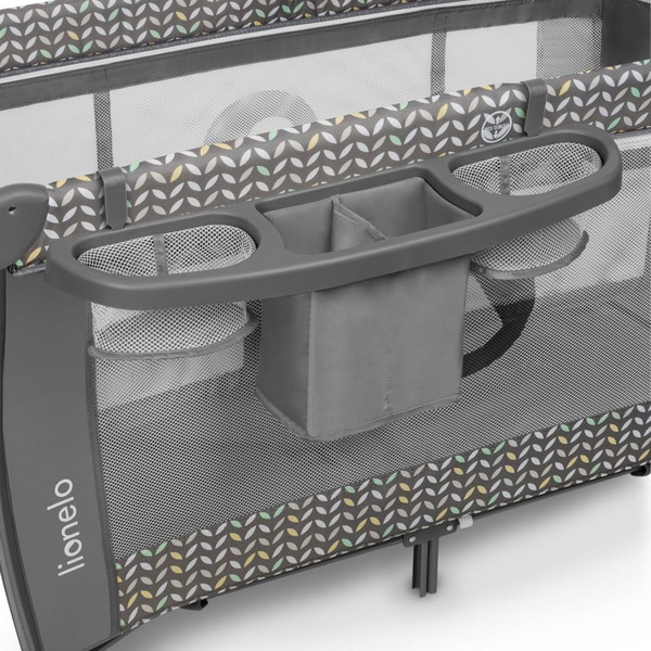 Кровать-манеж Lionelo Sven Plus (Grey Scandi)