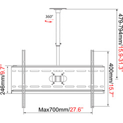 Кронштейн CACTUS CS-CP04-R