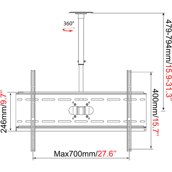 Кронштейн CACTUS CS-CP04-R