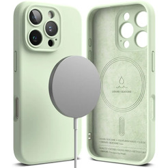 Чехол RINGKE SILICONE MAGNETIC MAGSAFE для IPHONE 16 PRO MAX SOFT MINT