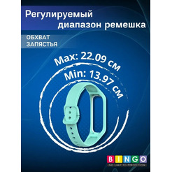 Ремешок Bingo Silicone для SAMSUNG Galaxy Fit2 (мята)