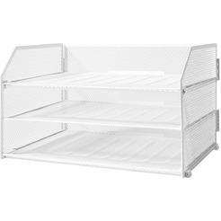 Лоток для бумаг Deli PB115 (белый)