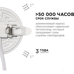 Панель светодиодная встраиваемая APEYRON 06-102