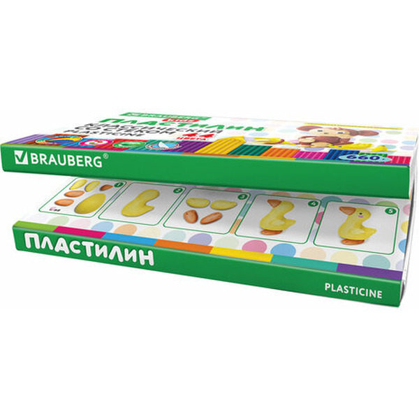 Пластилин BRAUBERG KIDS 106679 (44 цв.)