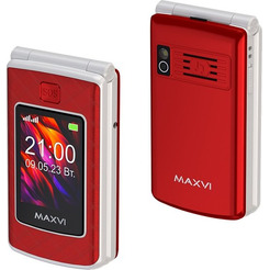 Кнопочный телефон Maxvi E28 (красный)