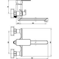 Смеситель Wellerein Drift 21DF31