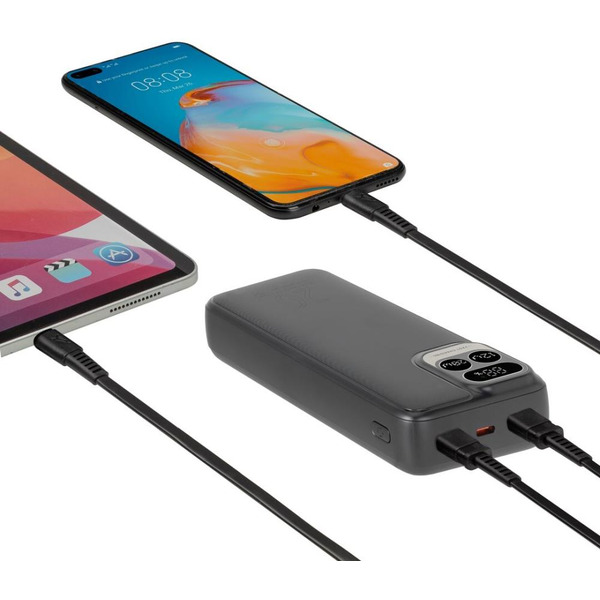 Внешний аккумулятор с дисплеем RIVACASE VA2521 20000mAh (черный)