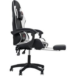 Вибромассажное кресло Calviano 1584 (черно-белое PU)