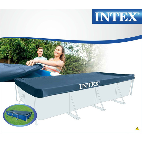 Тент-чехол INTEX 28039 для каркасных бассейнов 450х220 см
