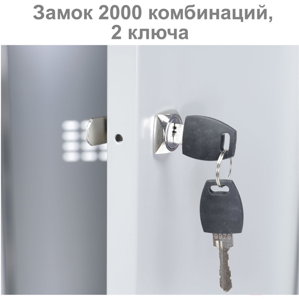 Шкаф металлический для одежды BRABIX LK 21-80