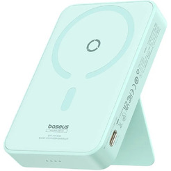 Внешний аккумулятор Baseus MagPro Magnetic Bracket Wireless Fast-Charging Power Bank 20W 5000mAh (мятный)