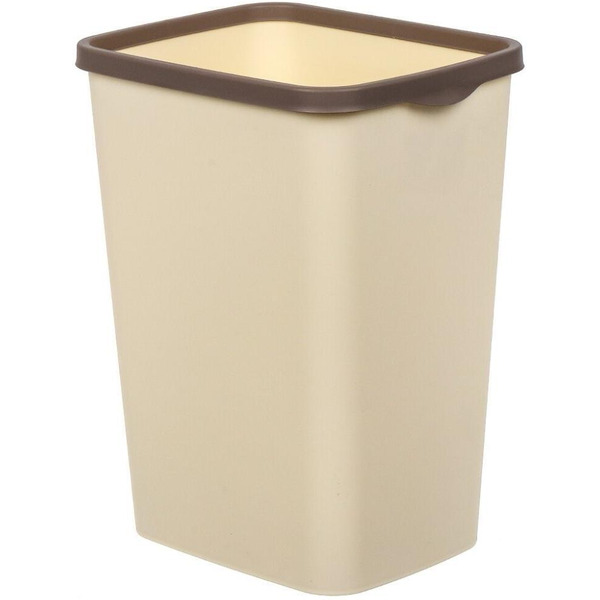 Ведро для мусора с фиксатором BRADEX Tandem 842226 (слоновая кость/шоколад, 20 л)