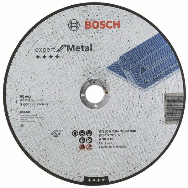 Отрезной диск Bosch Expert for Metal прямой 2.608.600.324