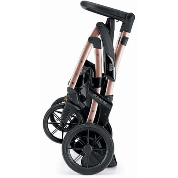Универсальная коляска CAM Trio Dinamico Rover (3 в 1, черный/розовый)