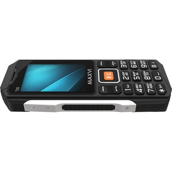 Мобильный телефон Maxvi T20 +ЗУ WC-112 (черный)
