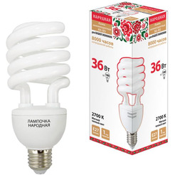 Лампа люминесцентная TDM НЛ-HS-36 Вт-2700 К–Е27 SQ0347-0031