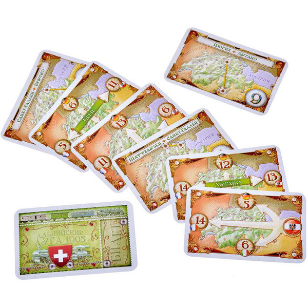 Настольная игра Hobby World 915678 Ticket to Ride: Индия и Швейцария