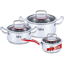 Набор посуды LARA Prima LR02-108 Prima + сотейник