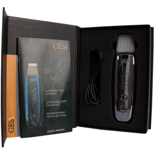 Прибор для ультразвуковой чистки лица GESS Star Face Silver