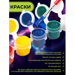 Картина по номерам Флюид Мандала на благополучие 37x32 VFH0005