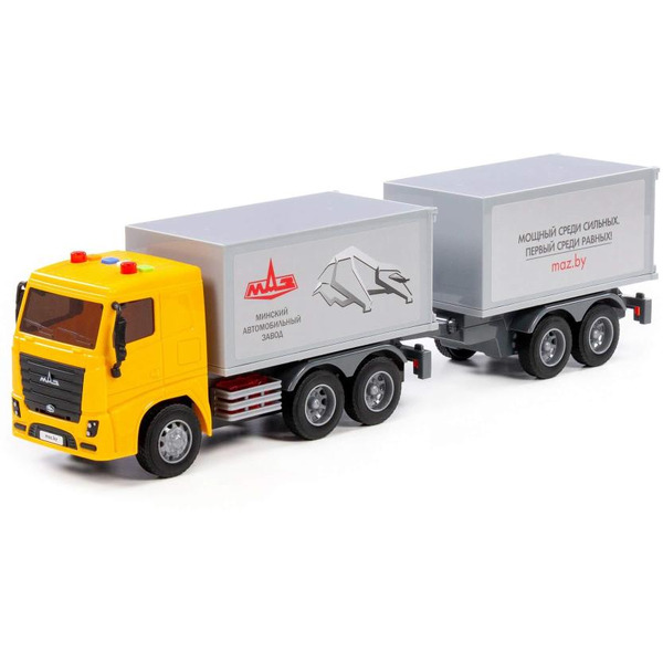 Автомобиль-фургон с прицепом Полесье 94117 МАЗ