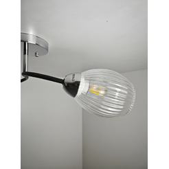 Потолочный светильник Mirastyle BL-7625/2 CR+BK