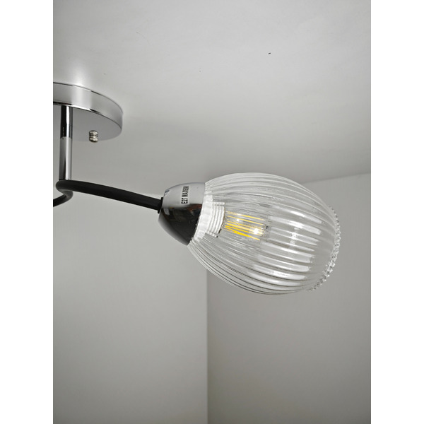 Потолочный светильник Mirastyle BL-7625/2 CR+BK