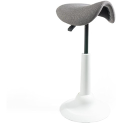 Стул для активного сидения Chair meister Saddle (пластик белый,ткань серая)