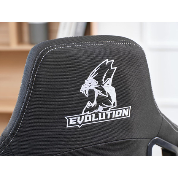 Игровое кресло Evolution Nomad (черный/белый)