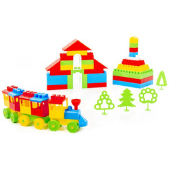 Конструктор Полесье "Строитель" (Макси, 253 элемента) 552