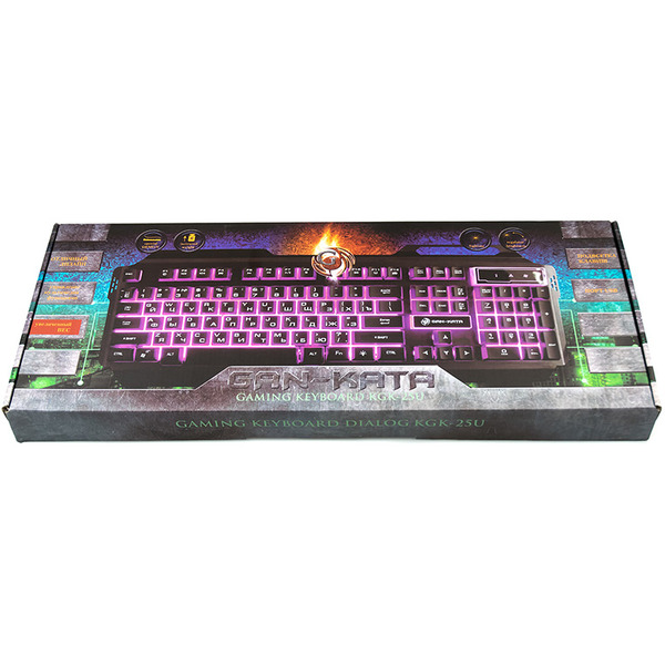 Клавиатура игровая Dialog Gan-Kata KGK-25U Black