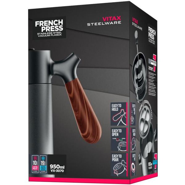 Френч-пресс вакуумный 5в1 VITAX VX-3070