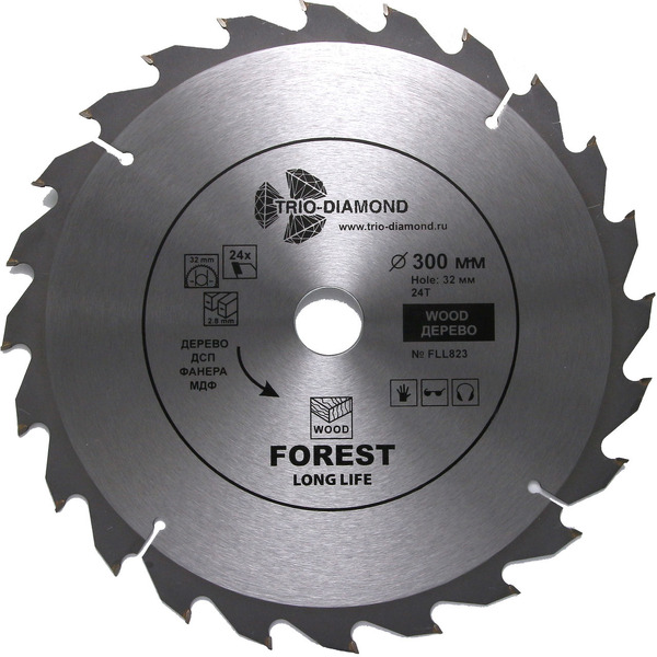 Пильный диск Trio-diamond FLL823 300*32*24Т