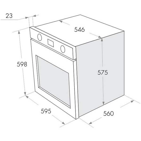 Шкаф духовой газовый MAUNFELD MGOG.673W