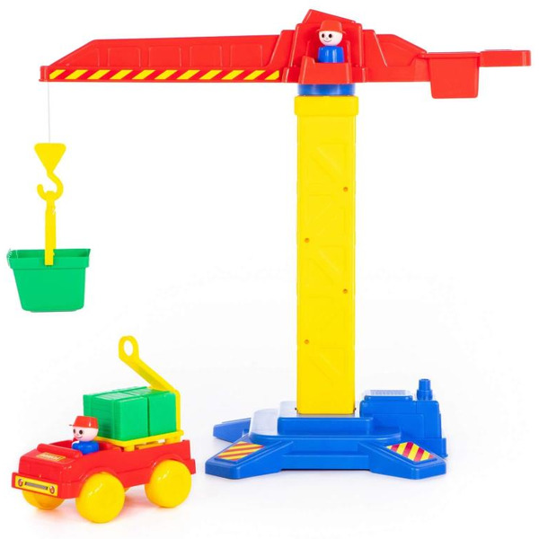 Башенный кран + автомобиль Полесье №1 58195