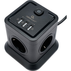 Сетевой фильтр Cablexpert TWR-4-U3-B-3