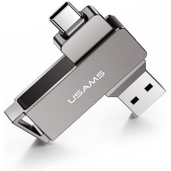 USB Flash Usams Type-C+USB3.0 Rotatable High Speed Flash Drive 32GB