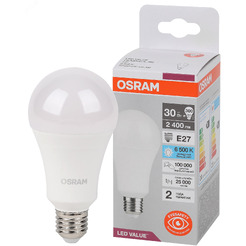 Лампа светодиодная OSRAM A300 30W6500К 230V E27 10X1