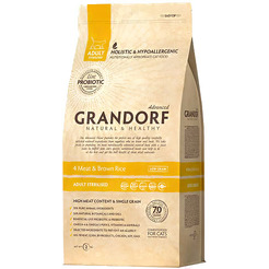 Сухой корм для кошек Grandorf Cat 4 Meat Probiotic Sterilised (2кг)