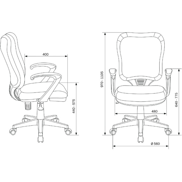 Кресло Бюрократ CH-540AXSN/26-28 (черный)