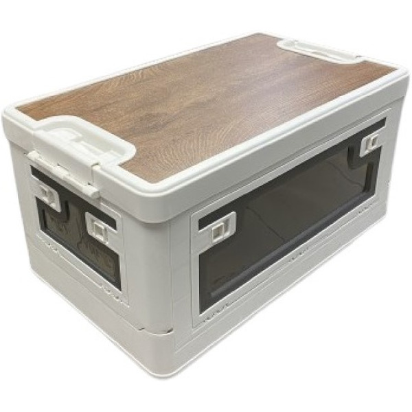 Многофункциональный складной органайзер со столиком Happy Home HH-014 (белый) 60л.