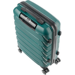 Чемодан DoubleW YF-PP02 с расширением (S, темно-зеленый)