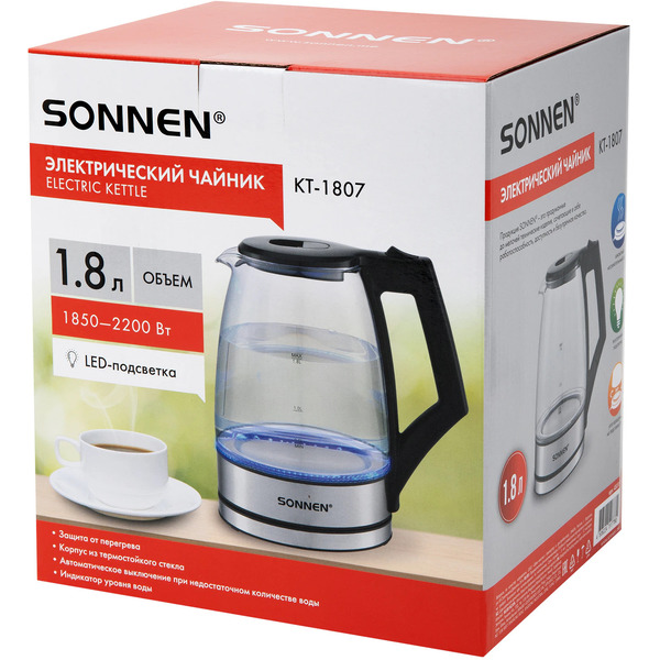 Чайник электрический SONNEN KT-1807