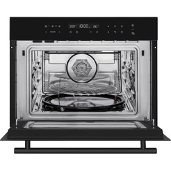 Встраиваемый компактный духовой шкаф Weissgauff OE 446 Black Edition