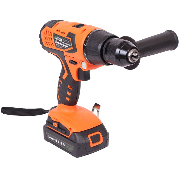 Дрель-шуруповерт Safun CD-18BL Profi (с 2-мя АКБ, кейс)