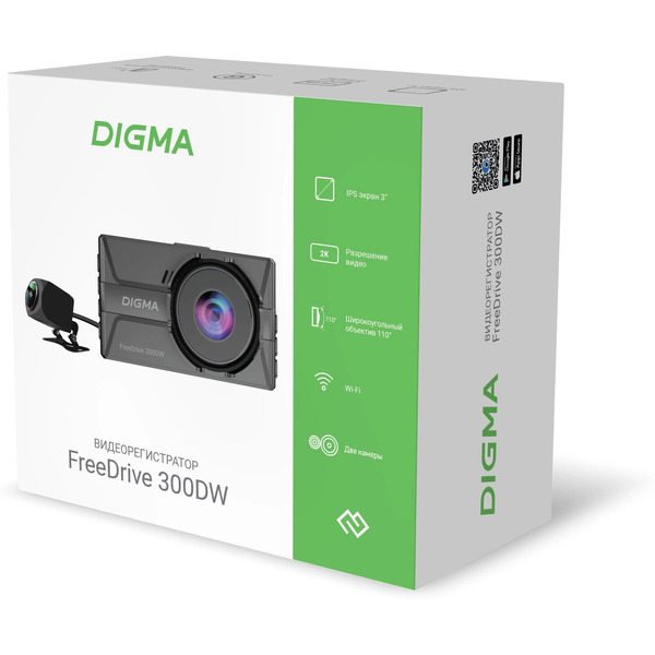 Видеорегистратор DIGMA FreeDrive 300DW