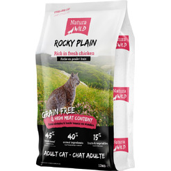 Сухой корм для кошек Natura Wild Cat Rocky Plain Adult Sterilized с курицей 585154 12кг