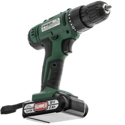Дрель-шуруповерт Hammer ACD18BS (с 2-мя АКБ, кейс)